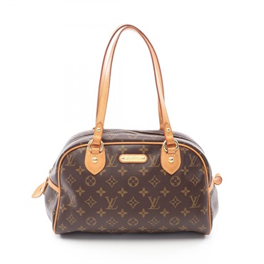 LOUIS VUITTON Montorgueil PM Shoulder hand Bag M95565 Monogram leather Brown