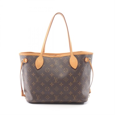 LOUIS VUITTON Neverfull PM Tote Bag M40155 Monogram leather Brown Used Women