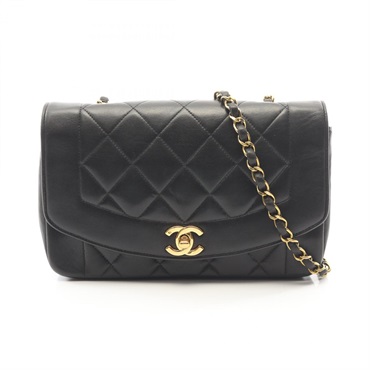 CHANEL Matelasse Diana Flap Chain Shoulder Crossbody Bag A01164 leather GHW Used