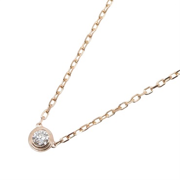 CARTIER d'Amour SM Diamond Necklace Pendant 18KRG Pink Rose Gold Used Women