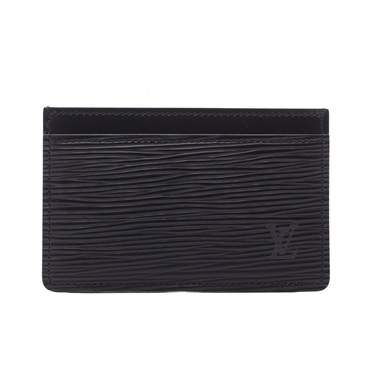 LOUIS VUITTON Porte carte Simple Card Case M63512 Epi leather Noir Used unisex