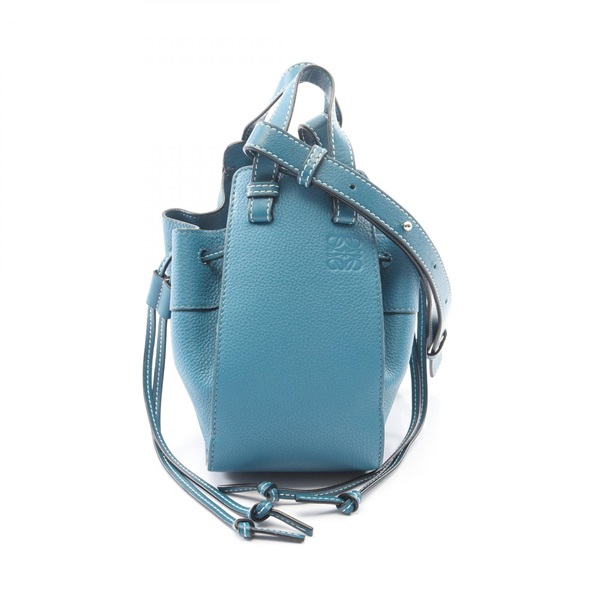 LOEWE Hammock Drawstring Mini Shoulder Handbag 314.30.V07 leather Green Used