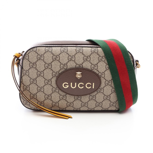 GUCCI GG Supreme Neo Vintage Sherry Line Shoulder Crossbody Bag 476466 canvas