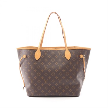 LOUIS VUITTON Neverfull MM Tote shoulder Bag M40156 Monogram leather Brown Used