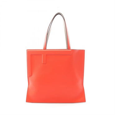 FENDI Flip Tote Shoulder Handbag 8BH420 leather Red Beige Blue Used Women