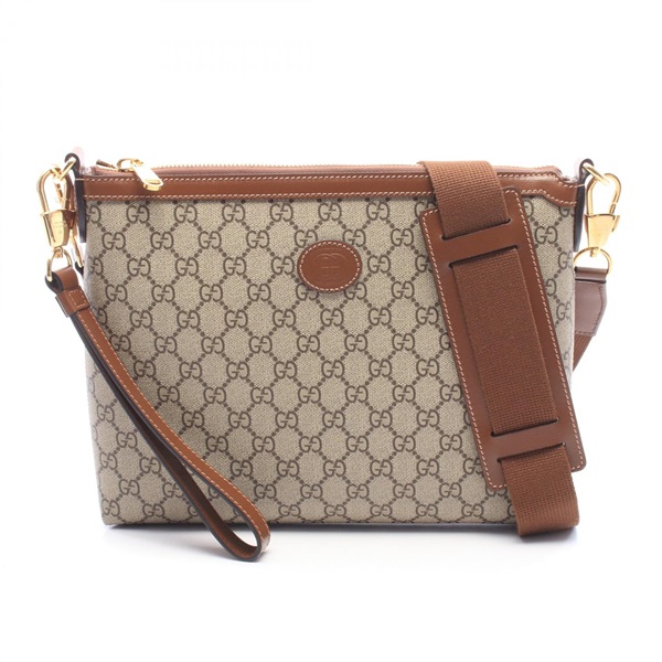 GUCCI Interlocking G GG Supreme Shoulder Crossbody Bag 726833 canvas leather
