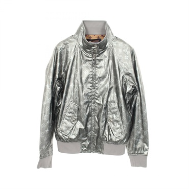 LOUIS VUITTON Monogram Zip-up Blouson Jacket RW211WHQOFKJA01 Rayon Silver #34 LV