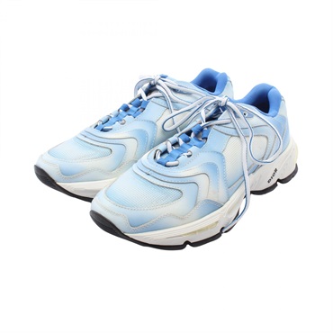 Christian Dior Sneakers Shoes #41 leather Fabric Blue White Used mens