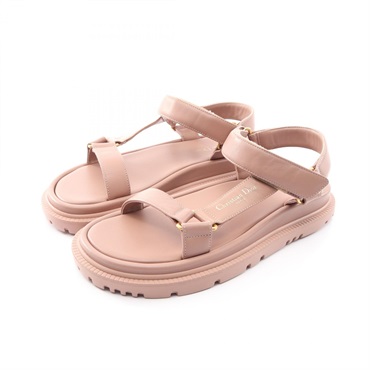 Christian Dior D-Wave Sandals shoes #39 leather Pink Used Women