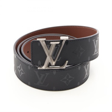 LOUIS VUITTON Ceinture LV Initial Pyramid Monogram Illusion belt #95 leather