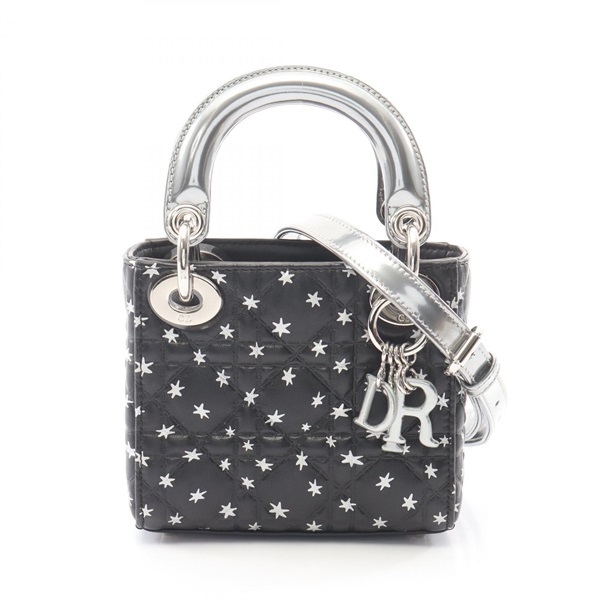Christian Dior Lady Dior Mini Cannage Star shoulder crossbody Handbag leather BK