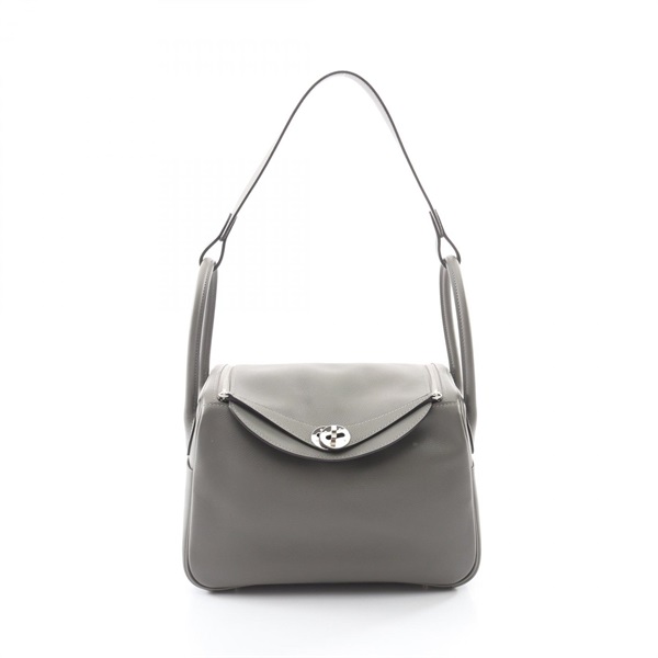 HERMES Lindy 26 Shoulder Hand Bag Evercolor leather Grimayer Used Women U SHW