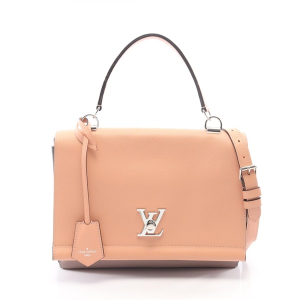 LOUIS VUITTON Lockme II Shoulder Handbag M50918 leather Pink Black Used Women LV