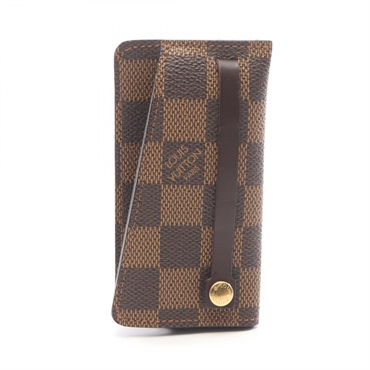 LOUIS VUITTON Clochette PM Key Holder Case N62661 Damier Ebene canvas Used Women