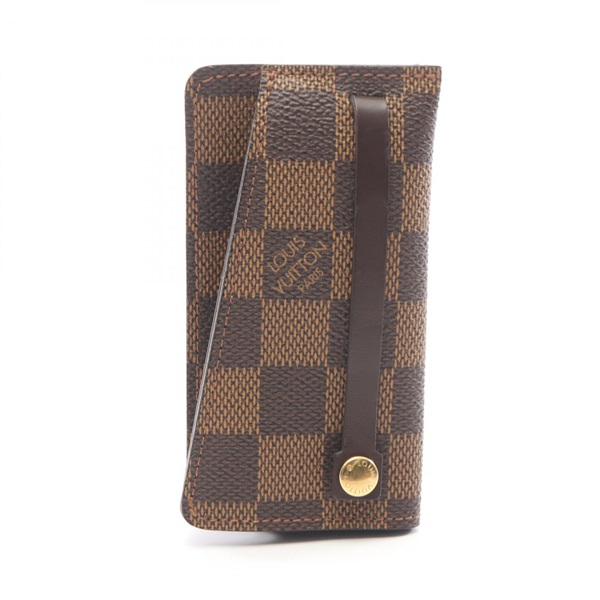 LOUIS VUITTON Clochette PM Key Holder Case N62661 Damier Ebene canvas Used Women