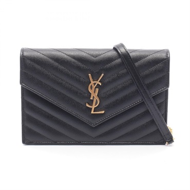 SAINT LAURENT PARIS Cassandra Envelope Shoulder crossbody Bag 742920BOW01 black