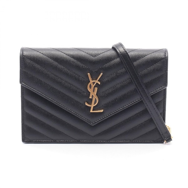 SAINT LAURENT PARIS Cassandra Envelope Shoulder crossbody Bag 742920BOW01 black