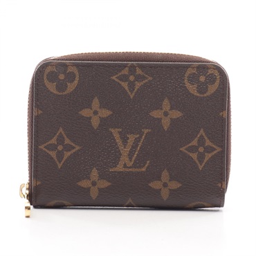 LOUIS VUITTON Zippy Coin Purse wallet M60067 Monogram canvas Brown Used Women
