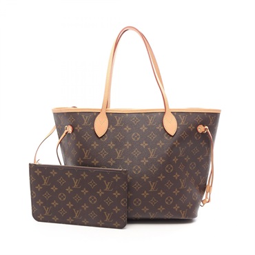 LOUIS VUITTON Neverfull MM Tote shoulder Bag M40995 Monogram leather Brown Used