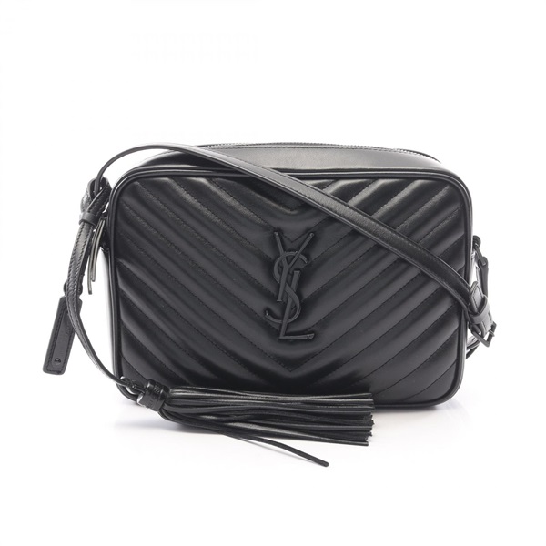 SAINT LAURENT PARIS LOU CAMERA BAG Shoulder Bag 520534 leather Black Used women