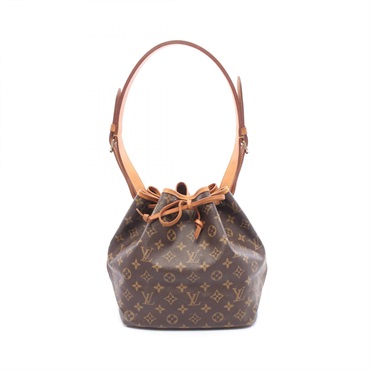 LOUIS VUITTON Petit Noe Shoulder hand Bag M42226 Monogram leather Brown Used