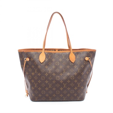 LOUIS VUITTON Neverfull MM Shoulder Tote Bag M40156 Monogram canvas leather Used