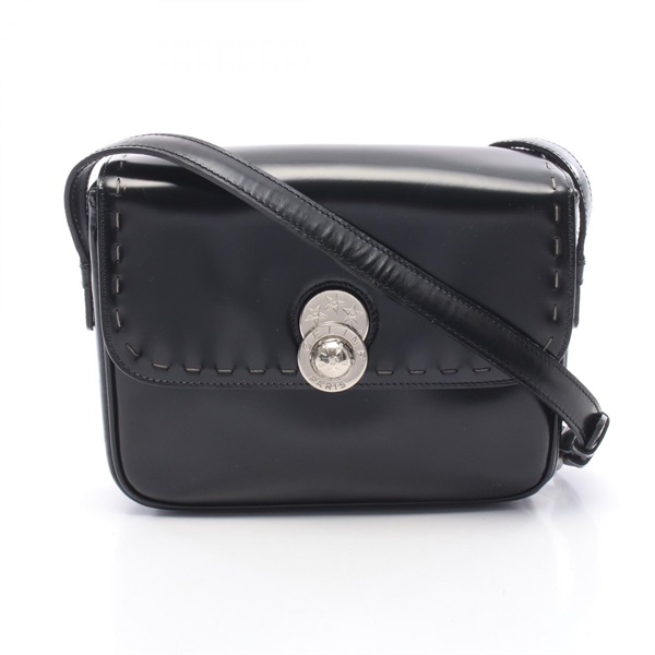 CELINE Star ball Shoulder crossbody Bag Patent leather Black Used Women