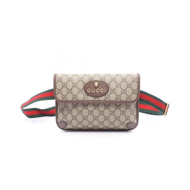 GUCCI GG Supreme Neo Vintage Sherry Line Waist Belt Bag 493930 canvas Used