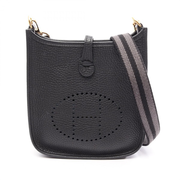 HERMES Evelyne Amazon TPM Shoulder crossbody Bag B Taurillon Clemence Black GHW
