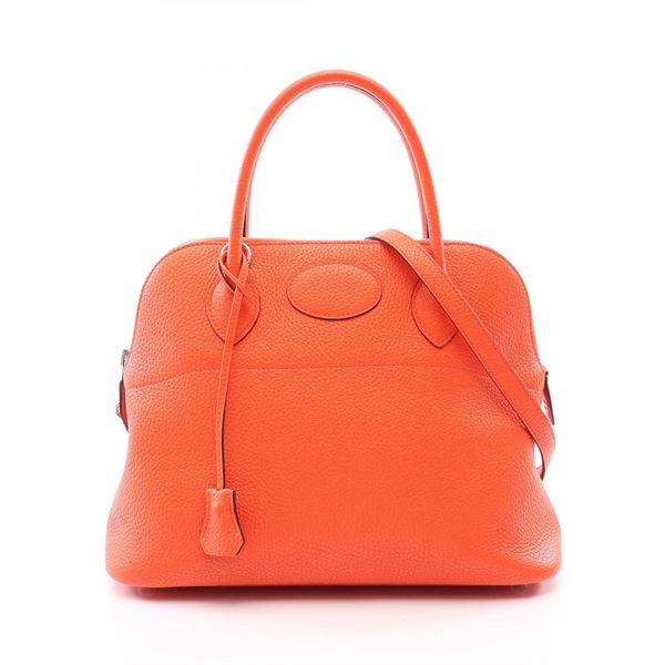 HERMES Bolide31 Shoulder Handbag Clemence leather Capucine Used Women T SHW