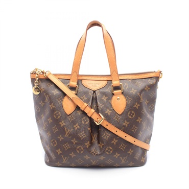 LOUIS VUITTON Palermo PM Shoulder Handbag M40145 Monogram canvas leather Used LV