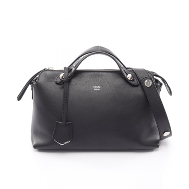 FENDI BY THE WAY MEDIUM shoulder crossbody Handbag 8BL124 leather Black Used
