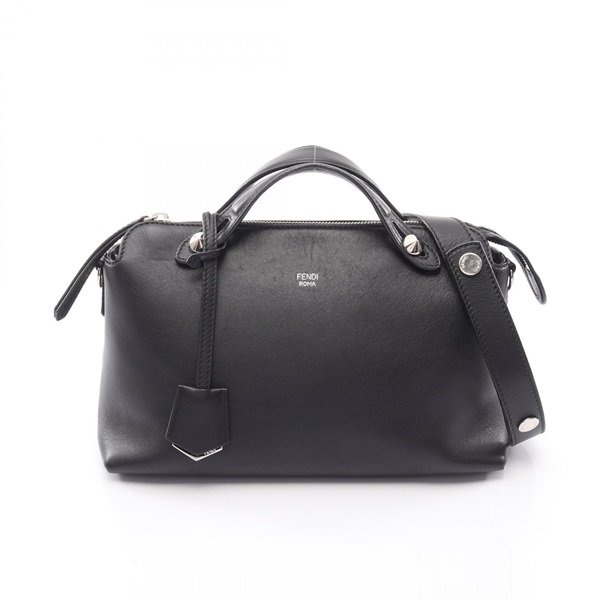 FENDI BY THE WAY MEDIUM shoulder crossbody Handbag 8BL124 leather Black Used