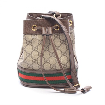 GUCCI Ophidia mini Bucket GG Supreme Shoulder Crossbody Bag 550620 canvas Used