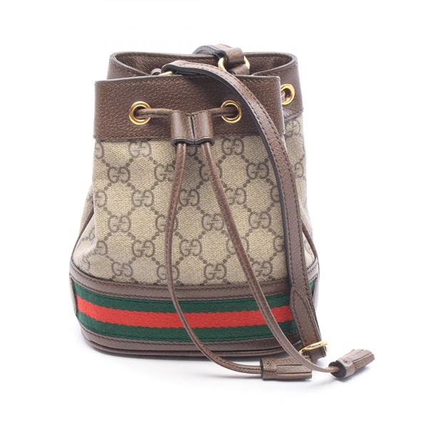GUCCI Ophidia mini Bucket GG Supreme Shoulder Crossbody Bag 550620 canvas Used