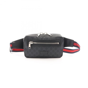 GUCCI Soft GG Supreme Sherry Line Waist Belt Bum Bag 474293 canvas leather Used