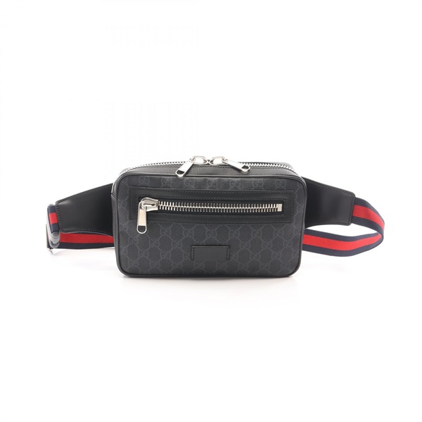 GUCCI Soft GG Supreme Sherry Line Waist Belt Bum Bag 474293 canvas leather Used