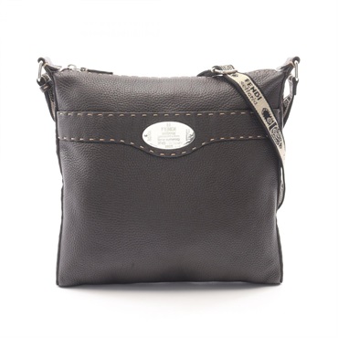 FENDI Selleria Shoulder crossbody Bag 8BT109 leather Brown Used Women