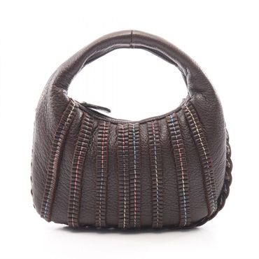 BOTTEGA VENETA Small Handbag Lamb leather Brown Multicolor Used Women