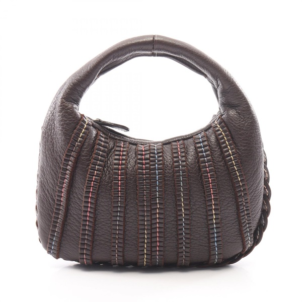 BOTTEGA VENETA Small Handbag Lamb leather Brown Multicolor Used Women