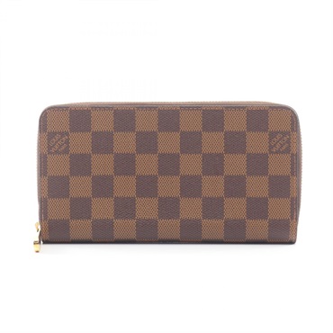 LOUIS VUITTON Zippy Wallet  N60046 Damier PVC coated canvas Brown Used women LV