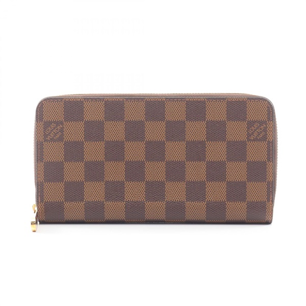 LOUIS VUITTON Zippy Wallet  N60046 Damier PVC coated canvas Brown Used women LV