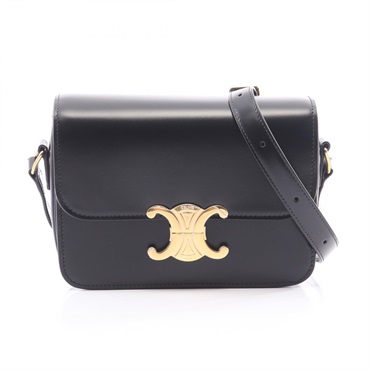 CELINE teen triomphe crossbody Shoulder hand Bag 188423BF438NO leather BK women