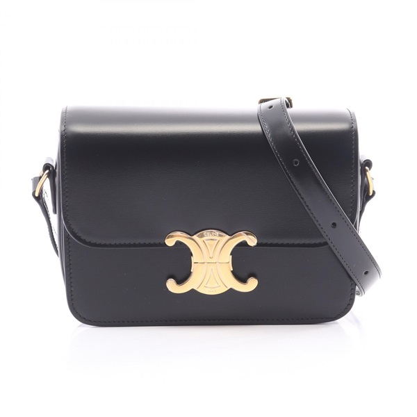 CELINE teen triomphe crossbody Shoulder hand Bag 188423BF438NO leather BK women