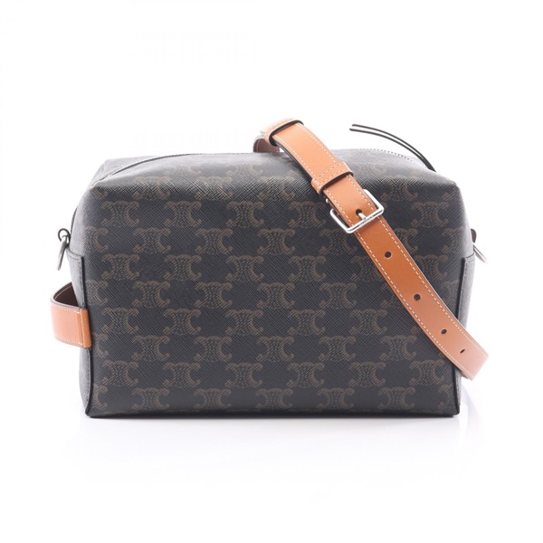 CELINE Crossbody Take Away Triomphe Shoulder Bag L10033C5804LU canvas leather BK