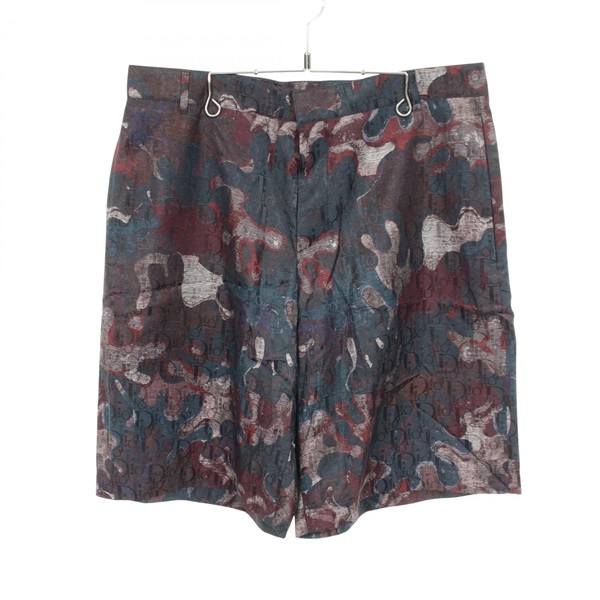 Christian Dior Peter Doig All-over print Pants Shorts #50 silk cotton Brown Used