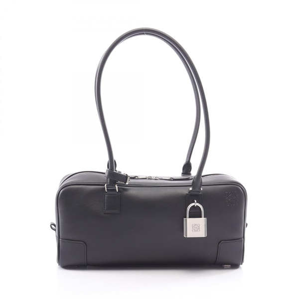 LOEWE Amazona 31 Cropped Shoulder hand Bag A039N31X011100 leather Black Women