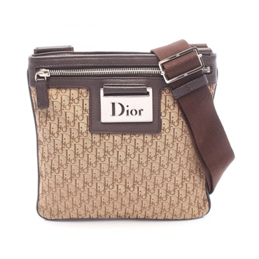 Christian Dior street chic trotter Shoulder crossbody Bag canvas leather used