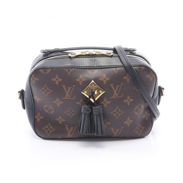 LOUIS VUITTON Saintonge Crossbody Shoulder Bag M43555 Monogram canvas Black Used