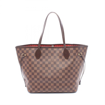 LOUIS VUITTON Neverfull MM Shoulder Tote Bag N51105 Damier canvas Ebene Used LV